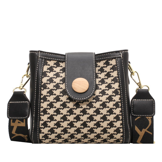 Playful Checkerboard Women's Small Square Messenger Bag