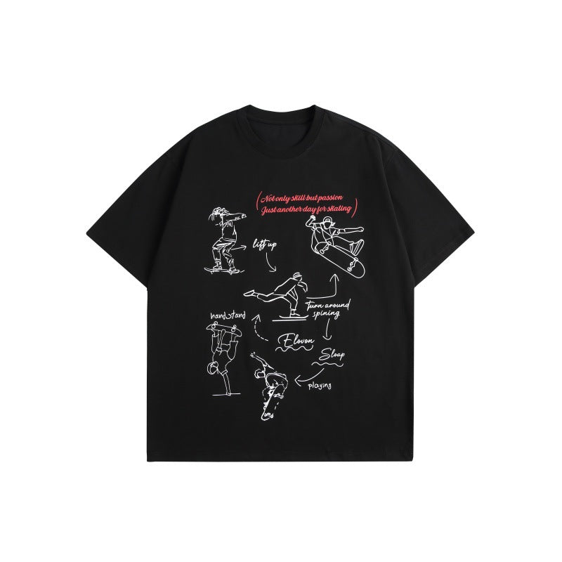 Harajuku Style Loose Fit Short Sleeve T-Shirt