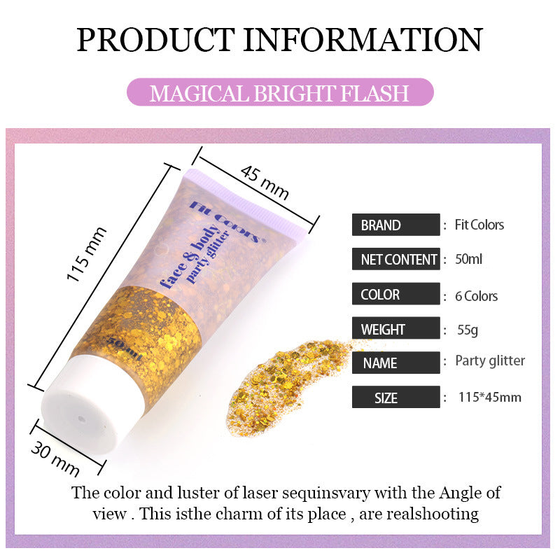 Harajuku Sequin Gel Mermaid Scale Makeup