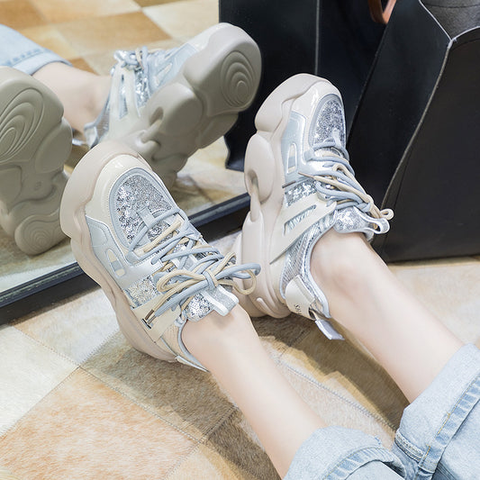 Harajuku Style Thick Bottom Leather Daddy Shoes for Women