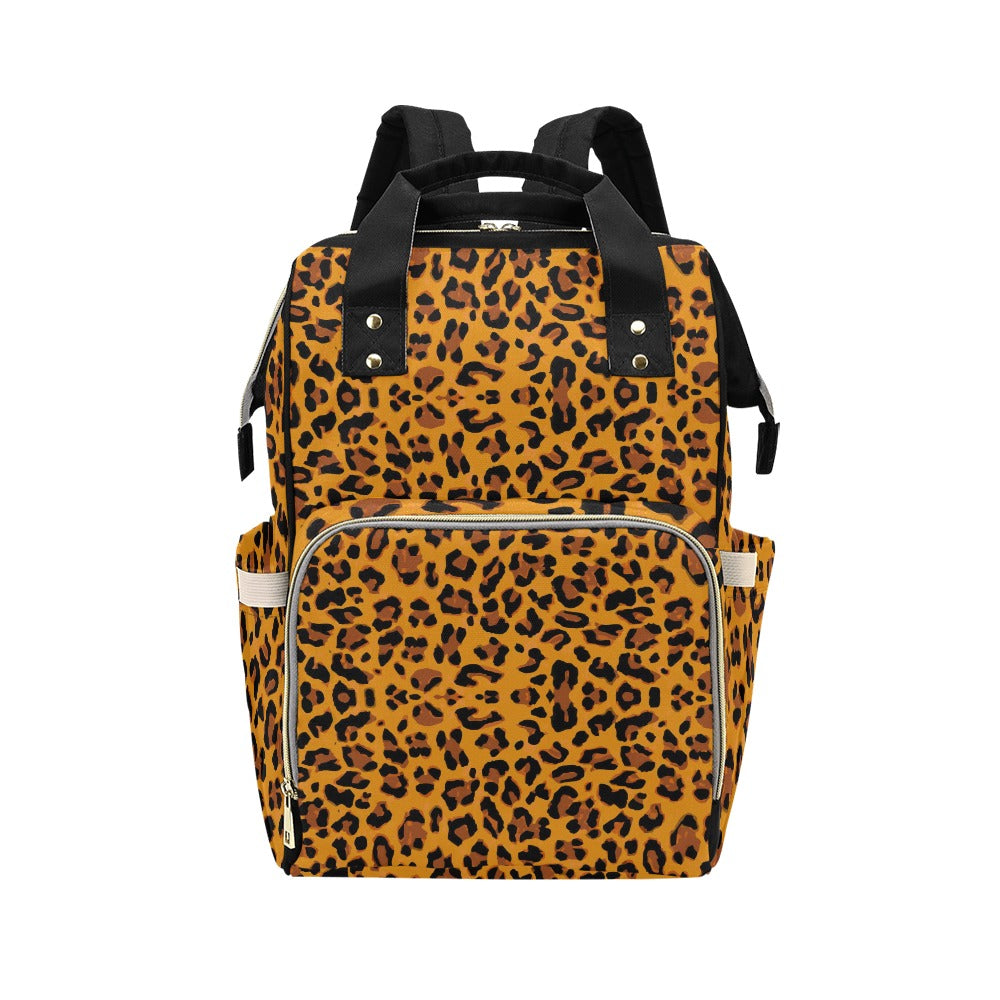 Classic Leopard Print Multi-Function Backpack