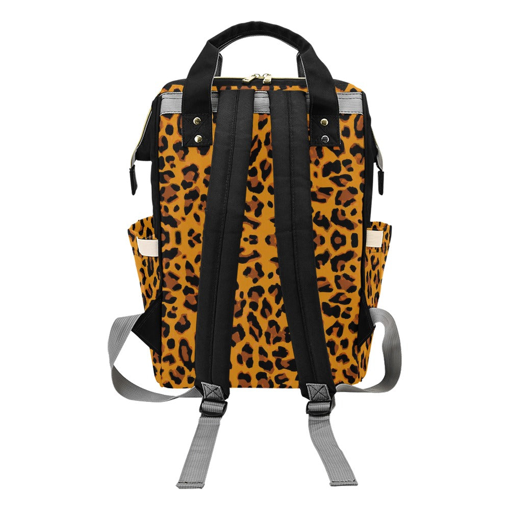 Classic Leopard Print Multi-Function Backpack