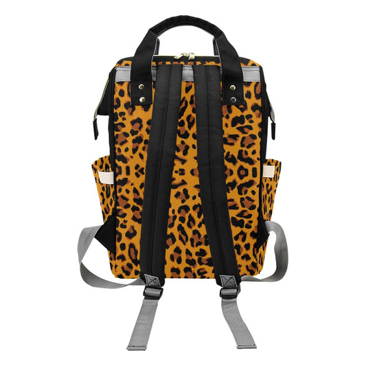 Classic Leopard Print Multi-Function Backpack