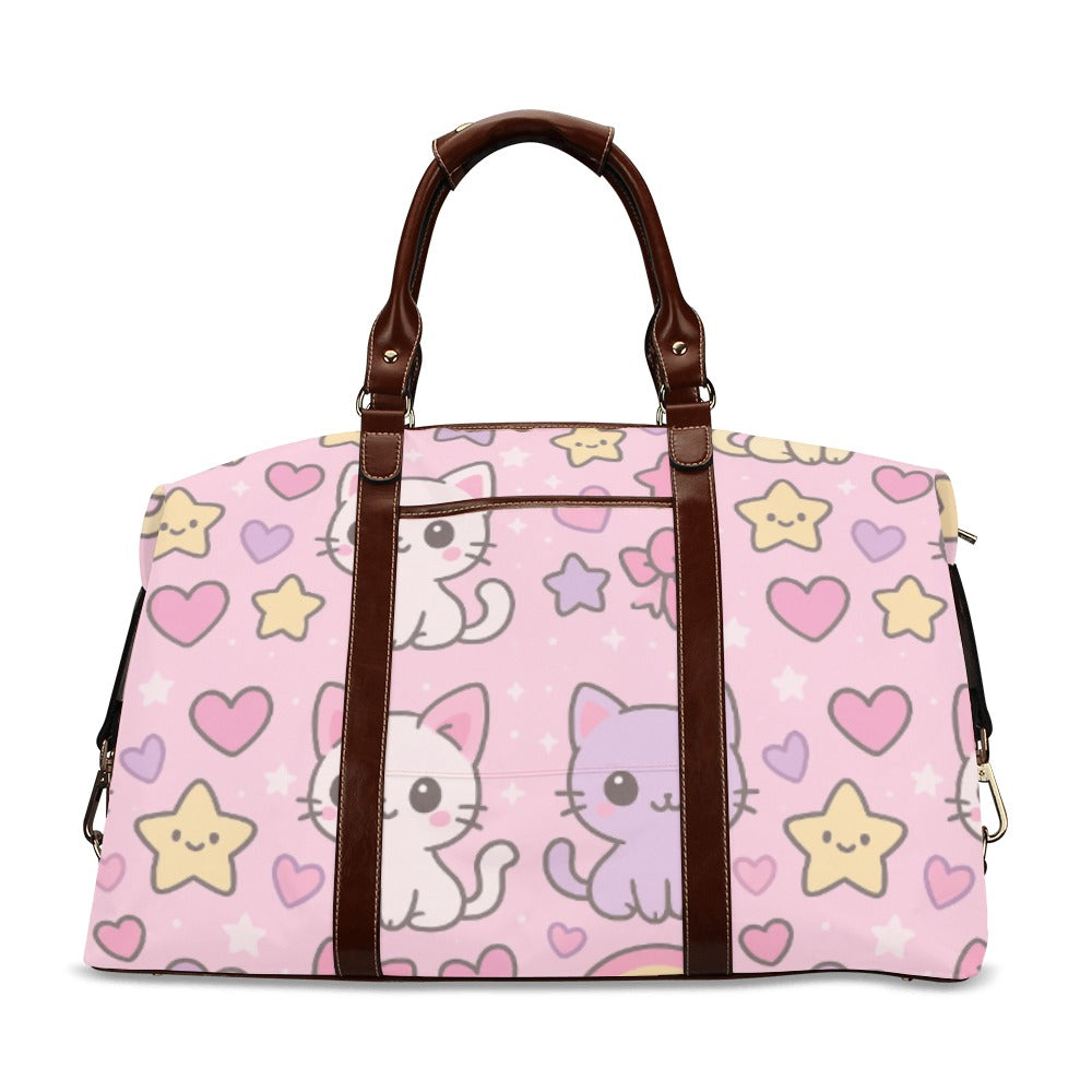 Cartoon Cat Harajuku Kawaii Flight Duffle Bag