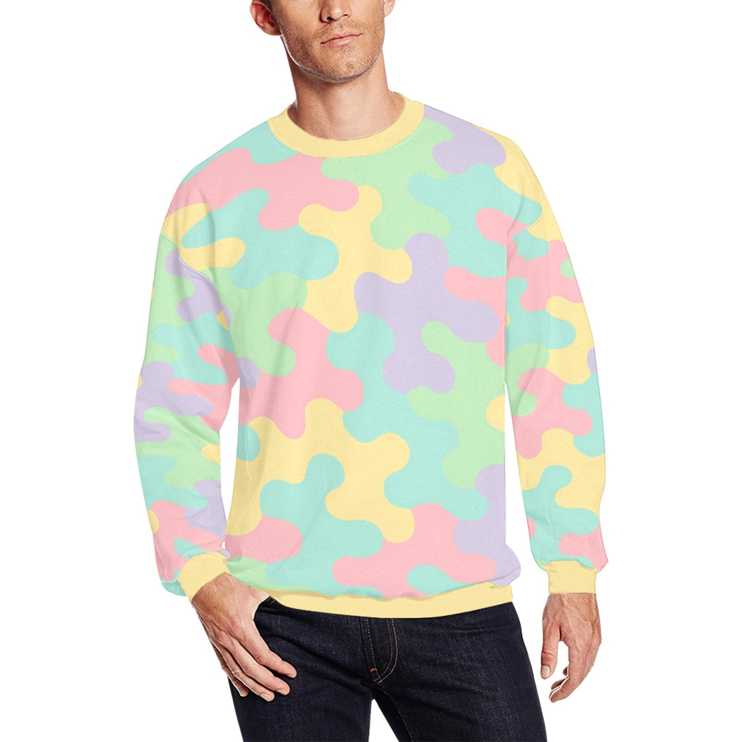 Harajuku Pastel Rainbow Camo Sweatshirt