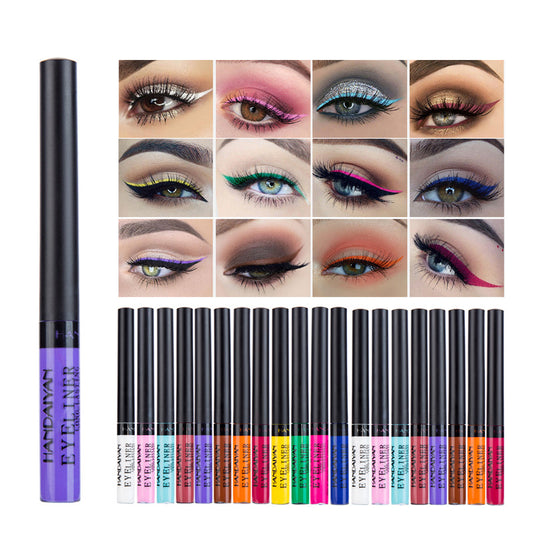 Harajuku Style Color Matte Eyeliner Liquid - 12-Pack