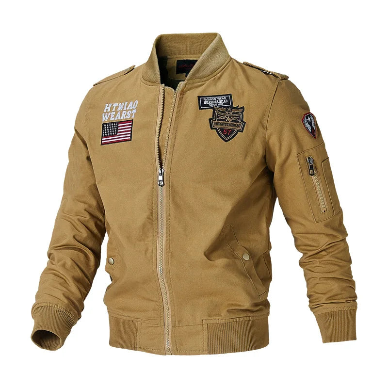 Men's Casual Slim Fit Bomber Jacket - Harajuku Style