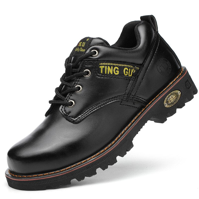 Steel Toe Safety Work Boots for Men - Outdoor Work Shoes with Anti-Piercing Protection