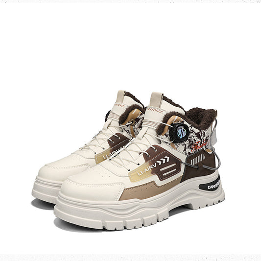 Harajuku Style Martin Boots for Men - Waterproof & Warm