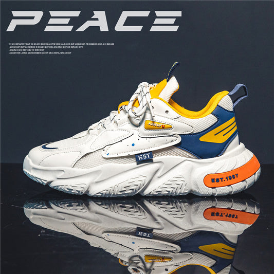 Men's Harajuku Low Cut Sports Shoes - Stylish Casual Sneakers