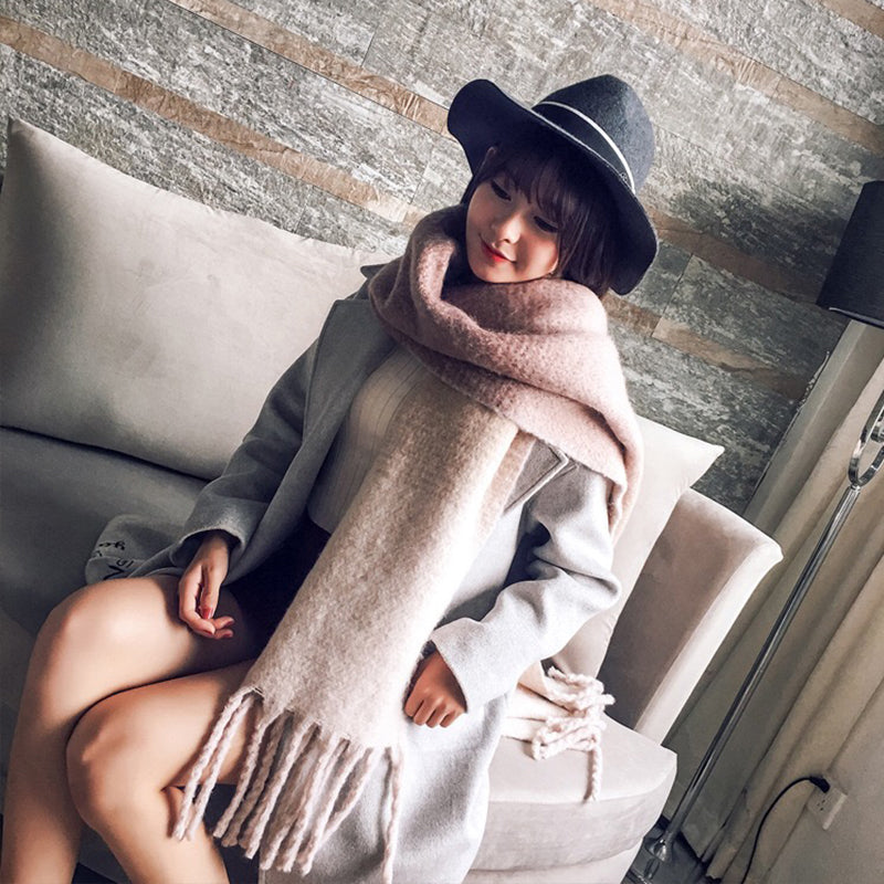 Mingjiebihuo Harajuku Style Plaid Scarf Shawl
