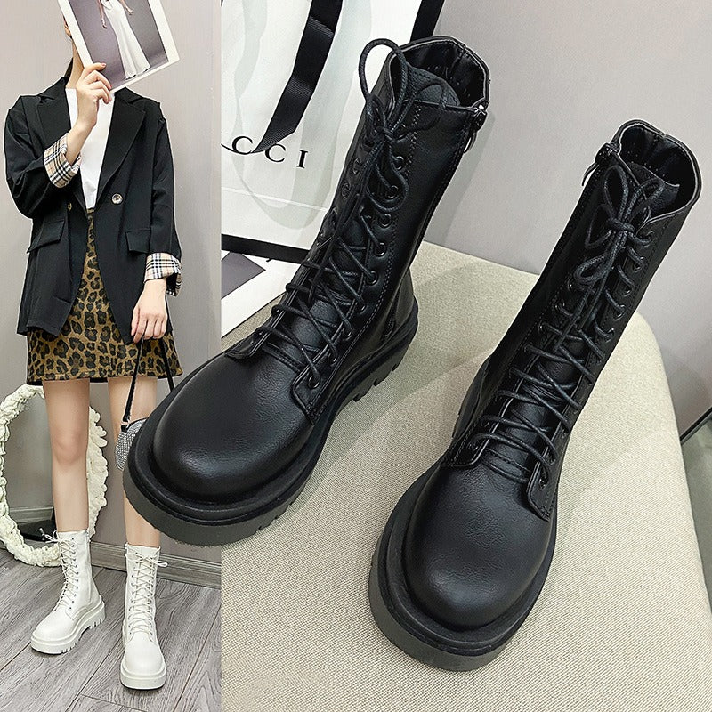 Harajuku Style British Knight Boots for Women