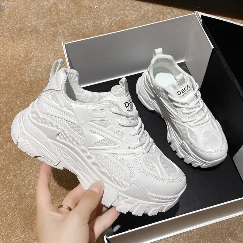 Versatile Thick Soled Dad Shoes for Girls