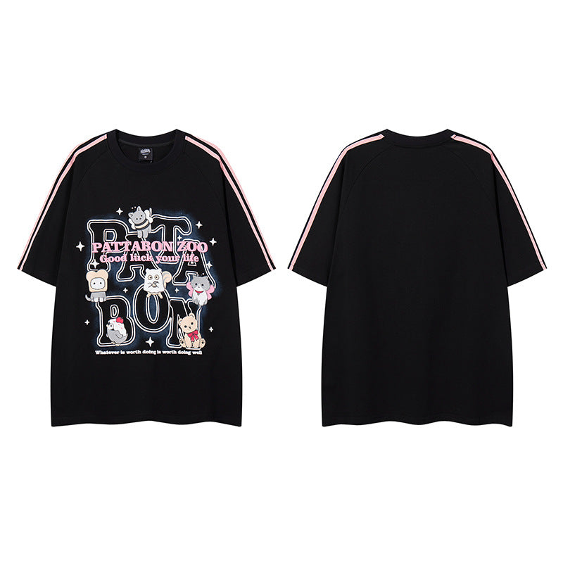 Unisex Harajuku Style Loose Fit T-Shirt