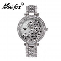 Bling Leopard Quartz Watch for Women