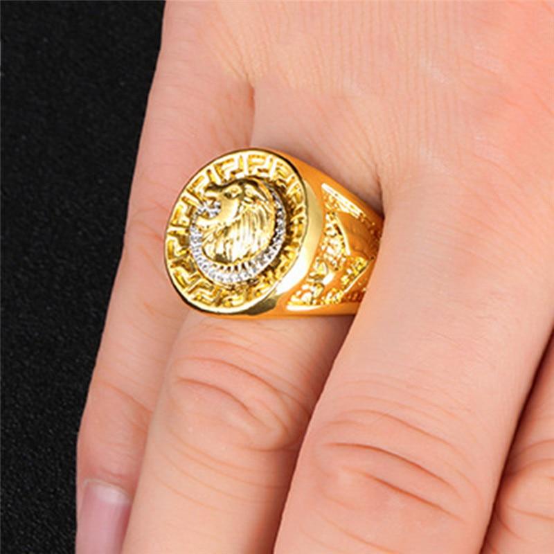 Harajuku Style Lion Championship Ring - Hip Hop Gold Ring