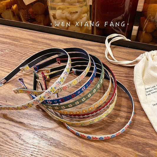 Ethnic Retro Embroidery Flower Headband