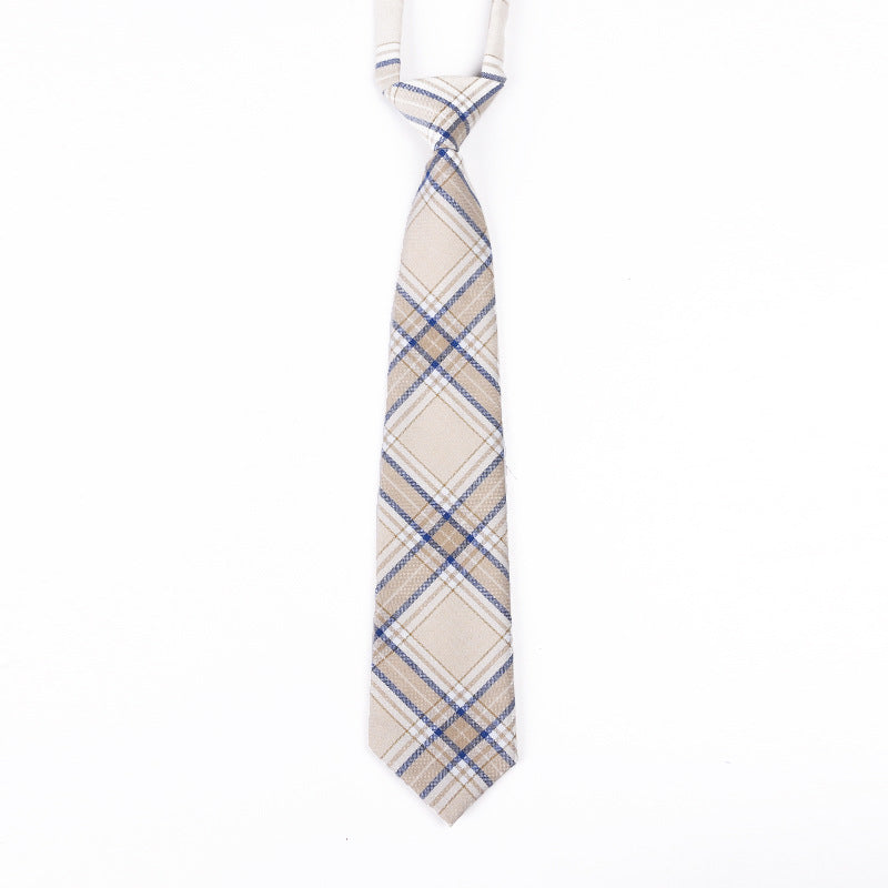 Harajuku Plaid Tie for Students - Playful Japanese Style