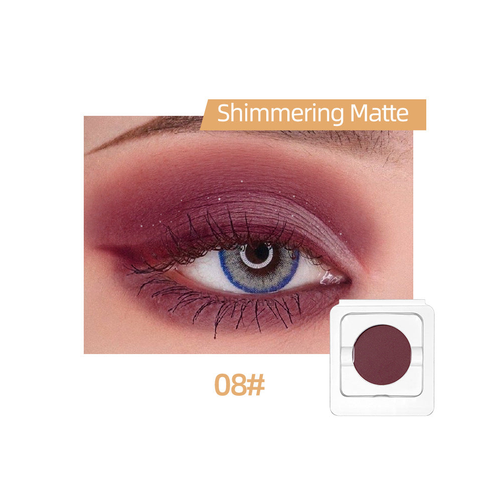 Monochrome Eye Shadow Palette - Earthy Tones & Wine Red