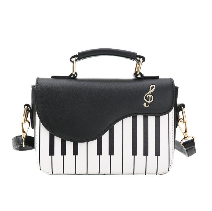 Harajuku Style Lady Piano Bag - Playful Crossbody Shoulder Bag