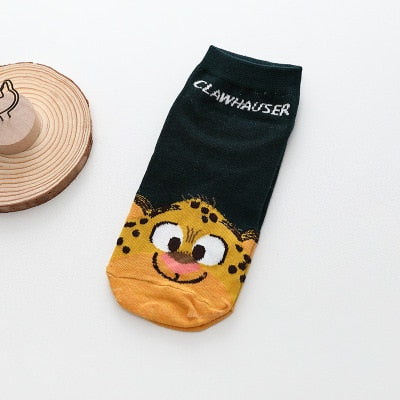 Kawaii Cartoon Cat & Dog Women’s Short Socks