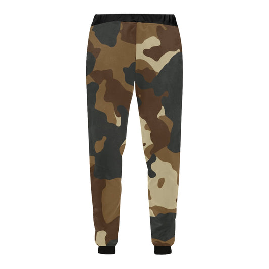 Brown Camo Casual Baggy Joggers Slacks