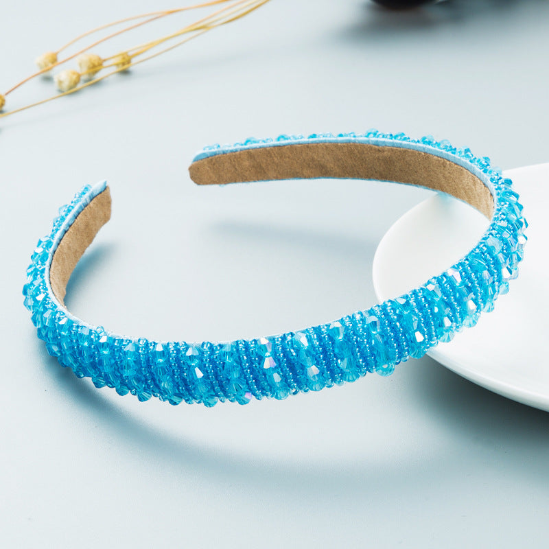 Hand-Woven Beaded Hair Hoop Headband