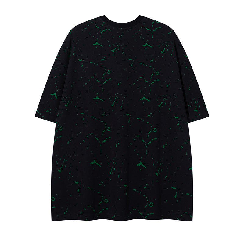 Retro Burnout Unique Design Short Sleeve T-Shirt