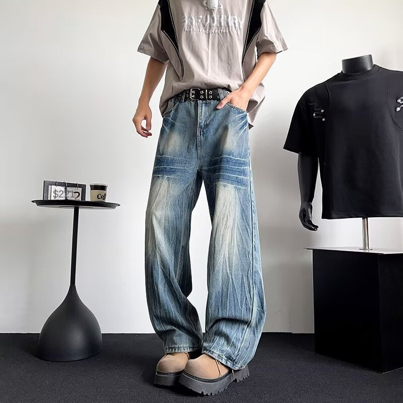 Thin Long Straight Tube Loose Curved Knife Pants