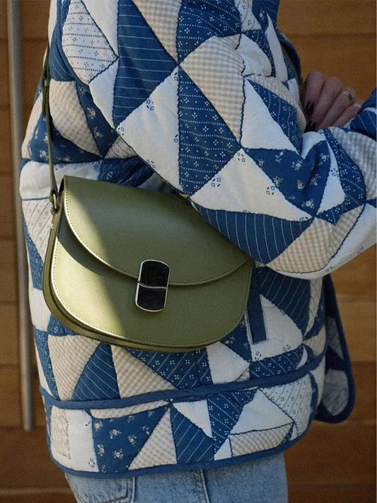 Harajuku Style Casual Cotton Jacket - Chic Patchwork Design