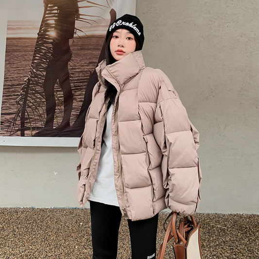 Harajuku Style Cotton Parka Coat for Women