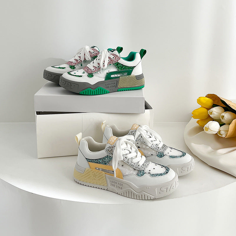 Harajuku Style Women’s Breathable Casual White Shoes