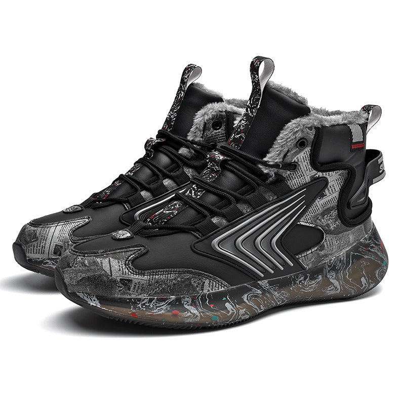 Men's Graffiti High-Top Luminous Running Shoes