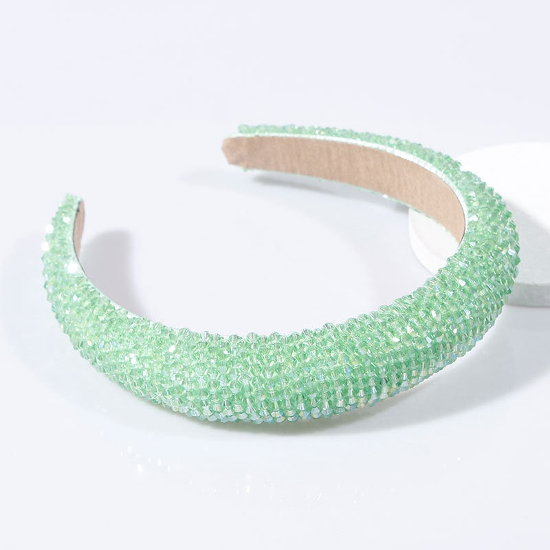 Red Thin Sponge Pearl Headband