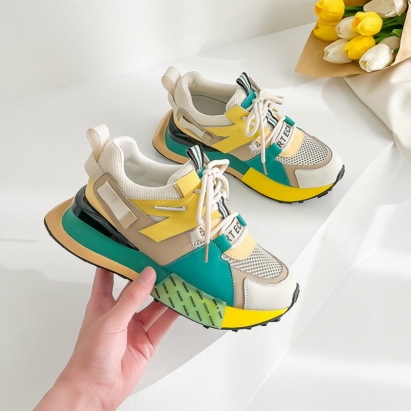 Harajuku Style Women's Mesh Breathable Summer Leather Shoes