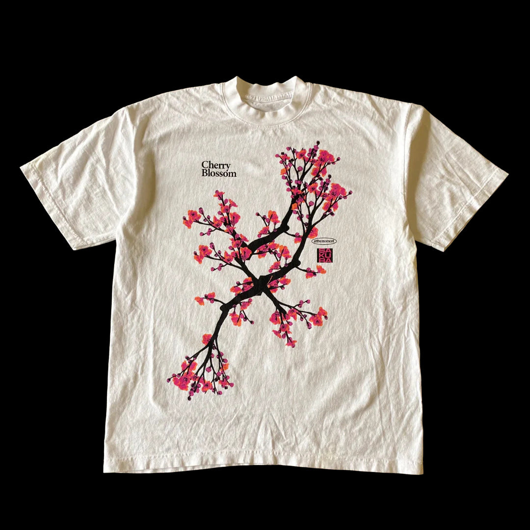 Retro Vintage Harajuku Peach Blossom T-Shirt