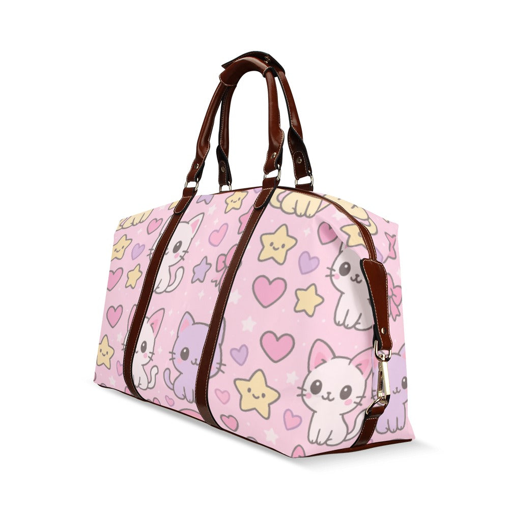 Cartoon Cat Harajuku Kawaii Flight Duffle Bag