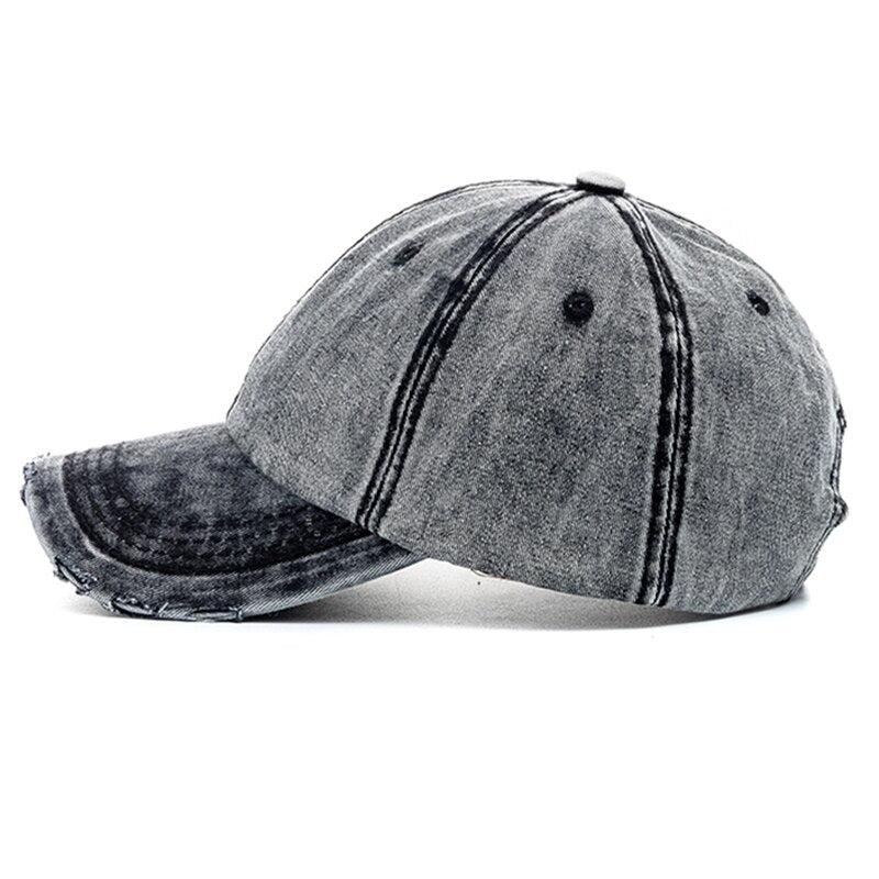 Unisex Washed Cotton Cap - Harajuku Style Baseball Hat