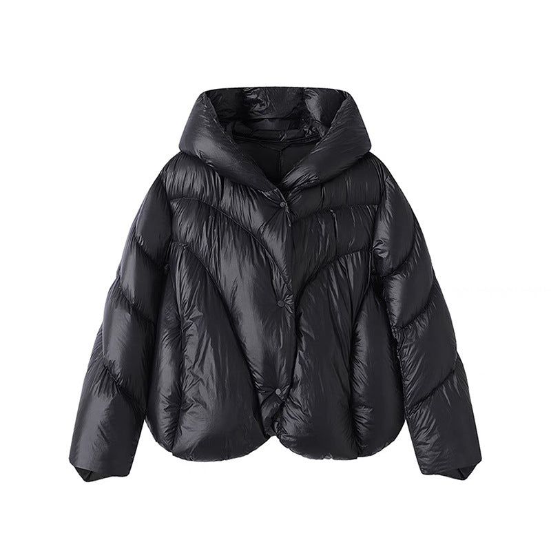 Harajuku Irregular Cape Down Jacket for Women
