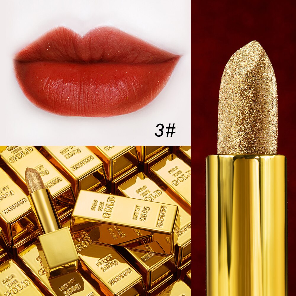 Glitter Lipstick - Moisturizing Velvet Matte Waterproof