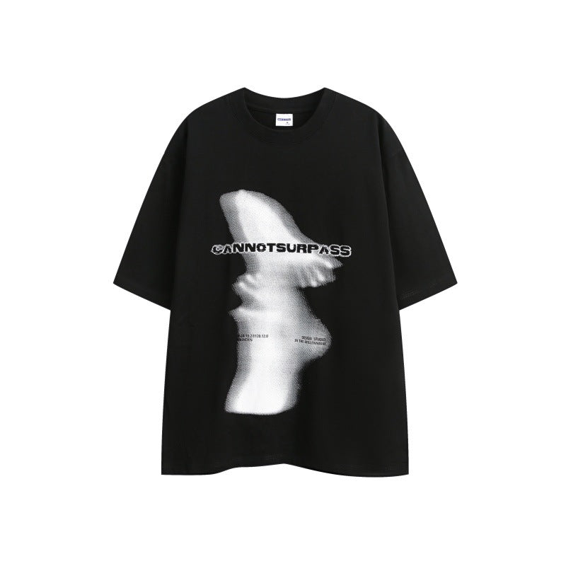 Abstract Art Loose Fit Short Sleeve Tee for Men & Women