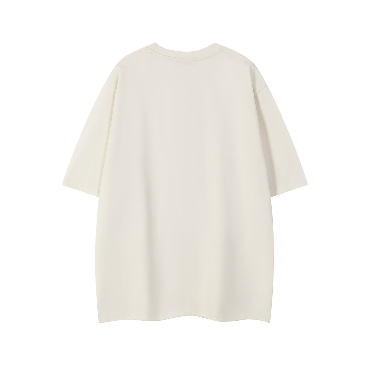 Harajuku Style Rock Band Letter Print Oversized T-Shirt