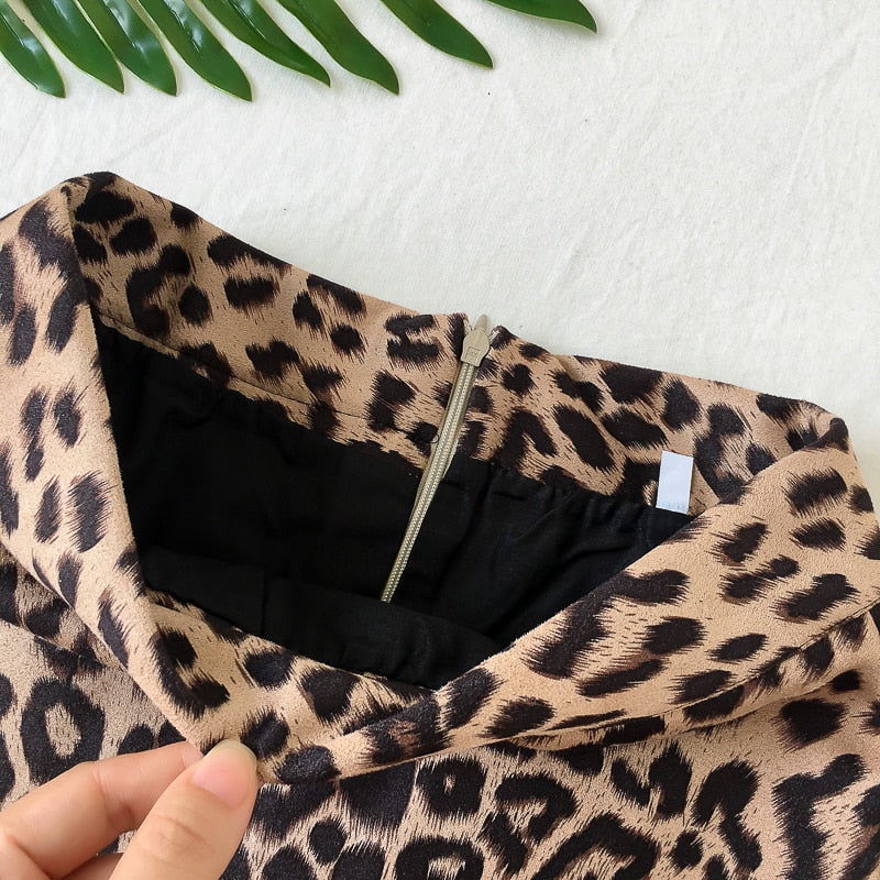 Sexy Leopard Mini Skirt for Women