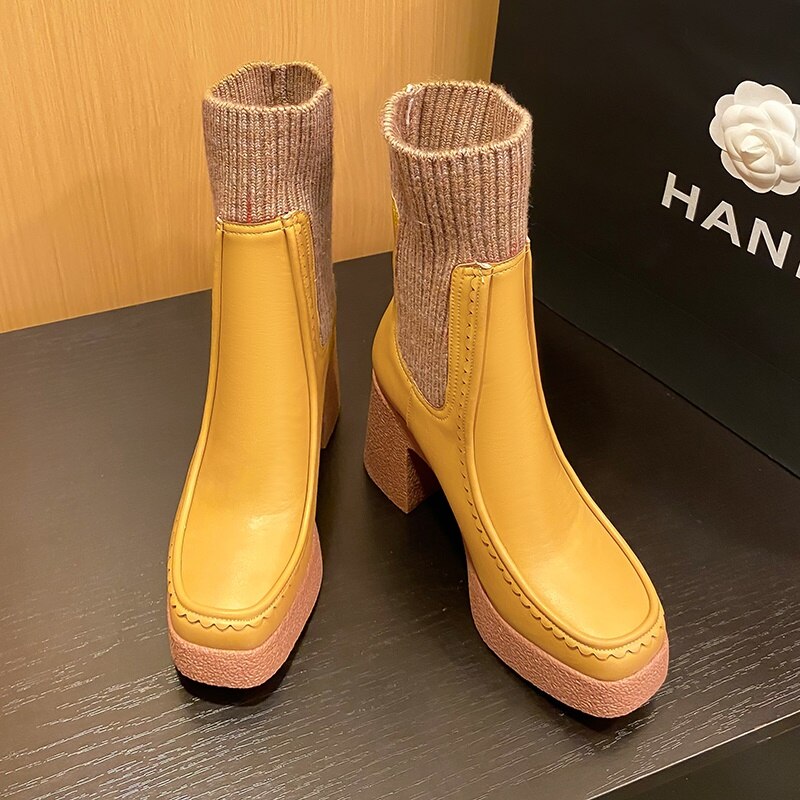 Harajuku Style Platform Ankle Boots for Women