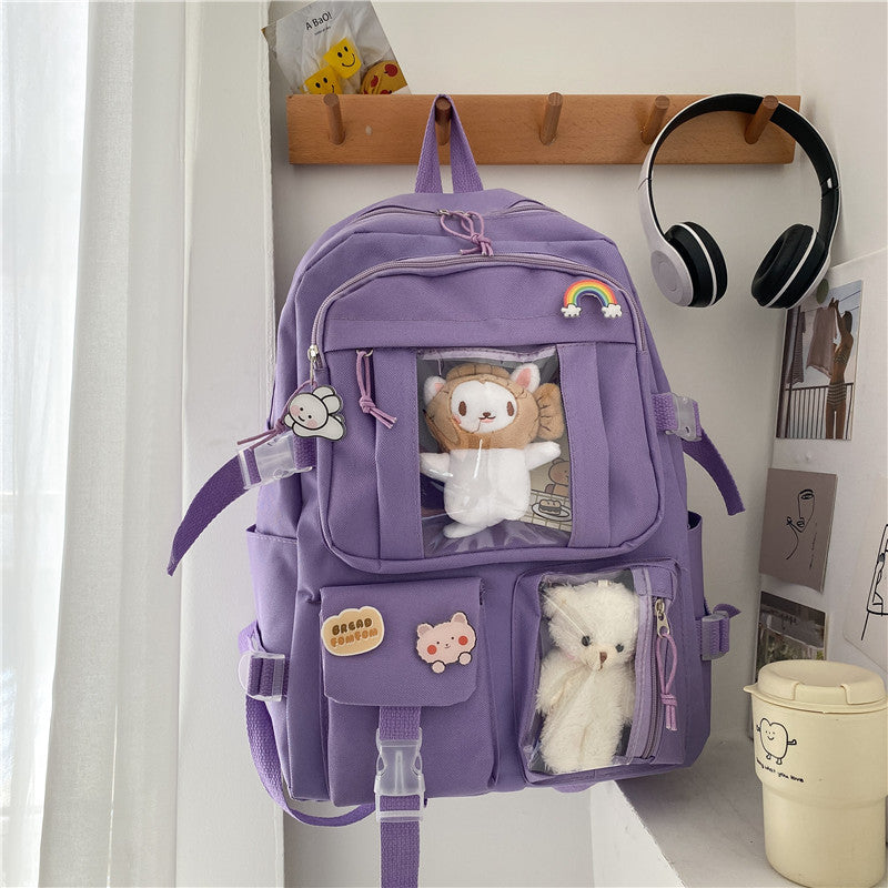 Harajuku Style Large Capacity Backpack for Students