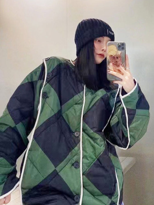 Harajuku Style Women's Cotton-Padded Coat with Removable Jacket