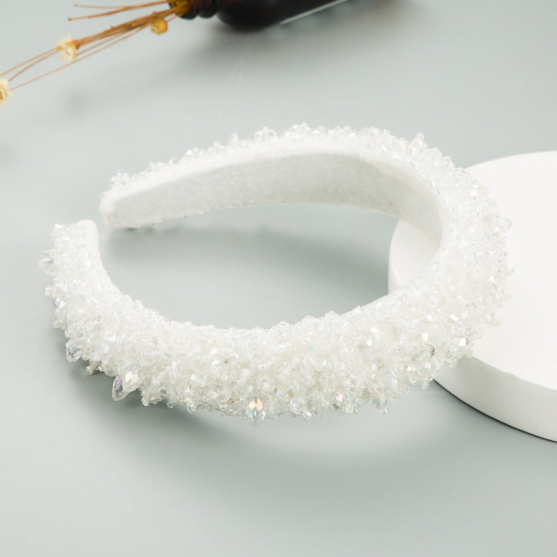 Baroque Hand-Sewn Stellalou Headband Full Of Crystal