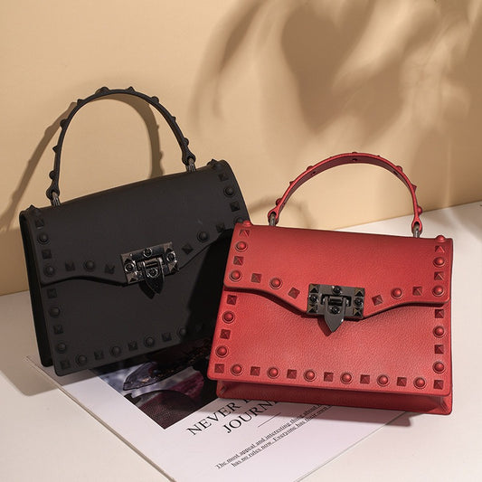 Harajuku Style Mini Jelly Handbag with Chain