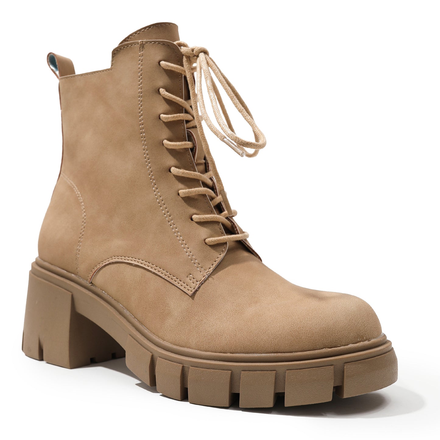 Playful Short Boots with Thick High Heels
