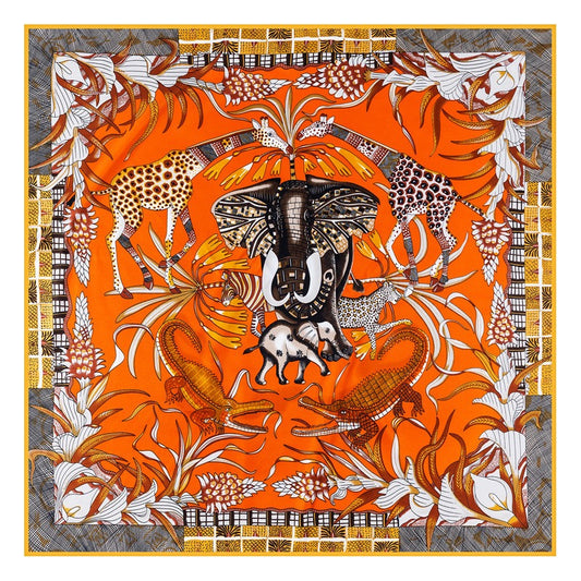 Animal Kingdom Twill Silk Scarf